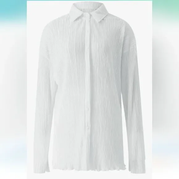 ⁸Women's Pleated 2 Piece Casual Short Set - NIP - Picture 3 of 10